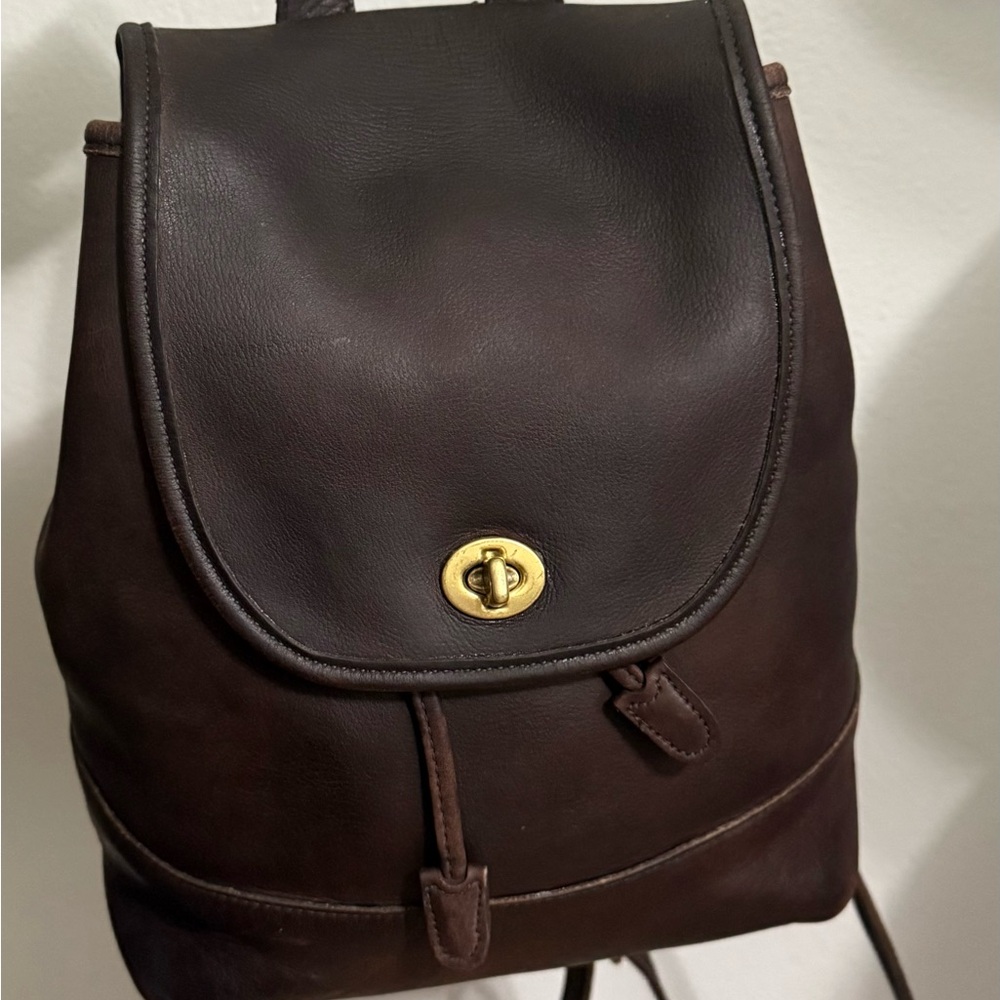 Coach Brown Leather Backpack with original hangtag..9791 bag